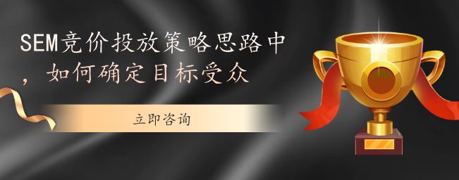 SEM競價投放策略思路中，如何確定目標受眾