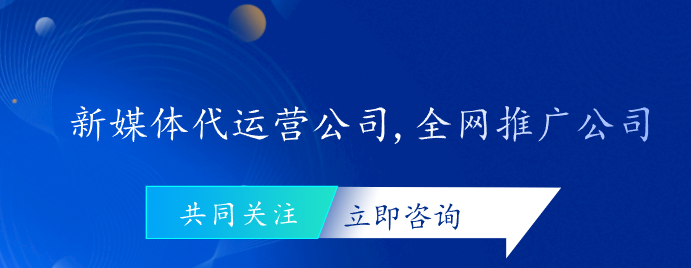 新媒體代運營公司,全網(wǎng)推廣公司