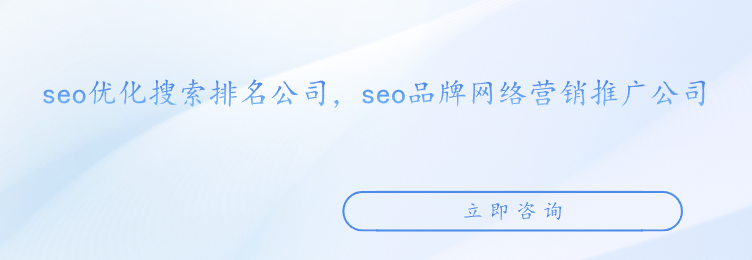 seo優化搜索排名公司，seo品牌網絡營銷推廣公司