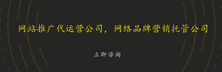 網(wǎng)站推廣代運(yùn)營(yíng)公司，網(wǎng)絡(luò)品牌營(yíng)銷托管公司