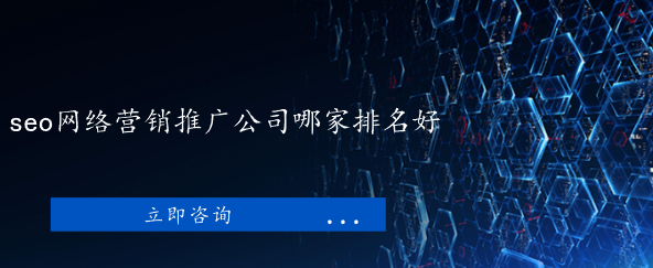 seo網絡營銷推廣公司哪家排名好